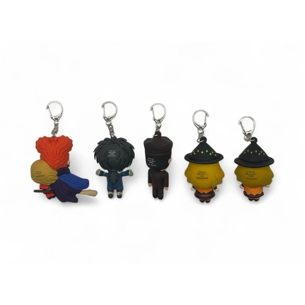 HOCUS POCUS FIGURAL KEYCHAIN LOT DANI‎ WINIFRED BILLY & BUSDRIVER